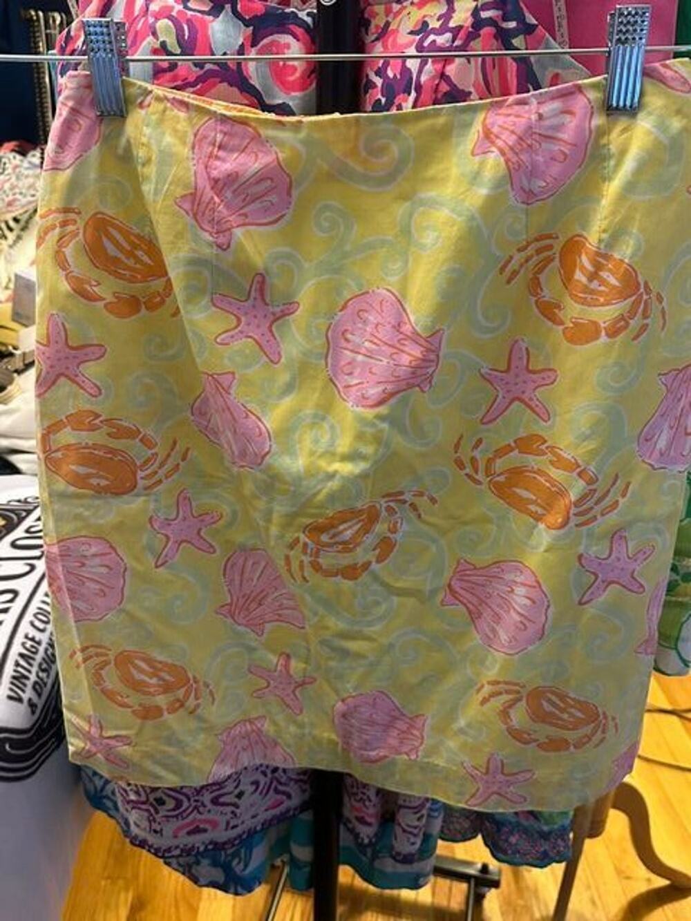 Lilly Pulitzer Vintage Sunrise Sandbar Skirt White Label EUC Size 4